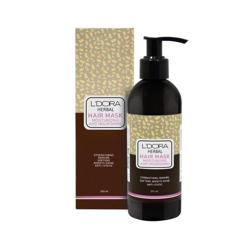 ماسک گیاهی نرمکننده و تقویتکننده موی سر لدورا هربال 200 میلی لیتر