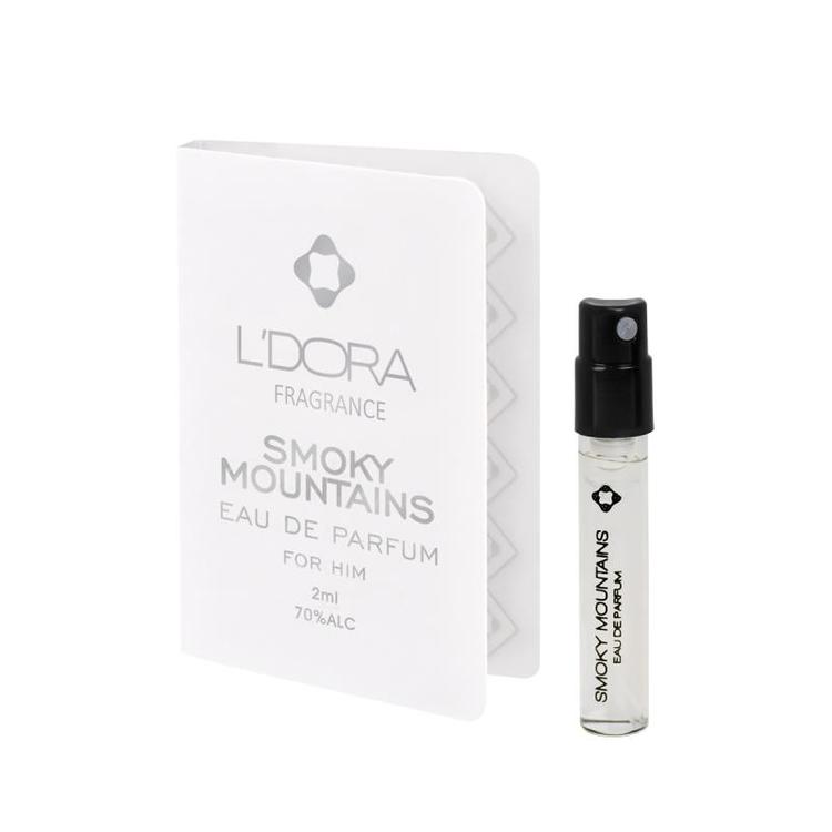 تستر ادوپرفیوم مردانه مدل  SMOKY MOUNTAINS فرگرنس لدوریا 2 میلی لیتر
