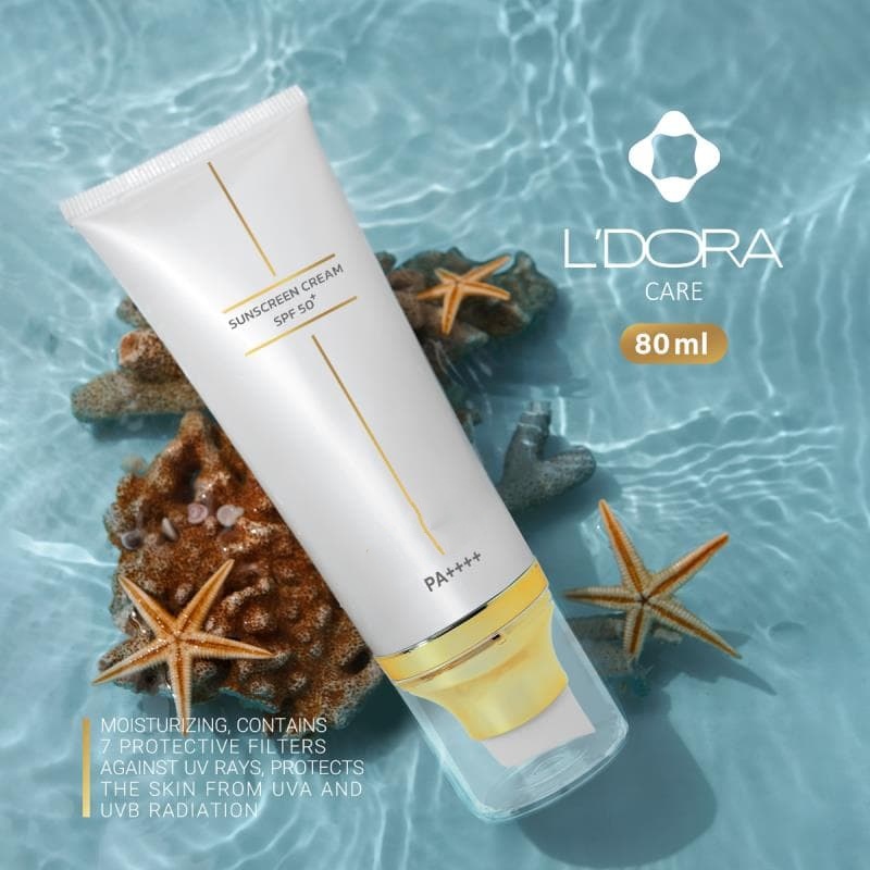 کرم ضدآفتاب  SPF50 بی رنگ - مدل لدورا